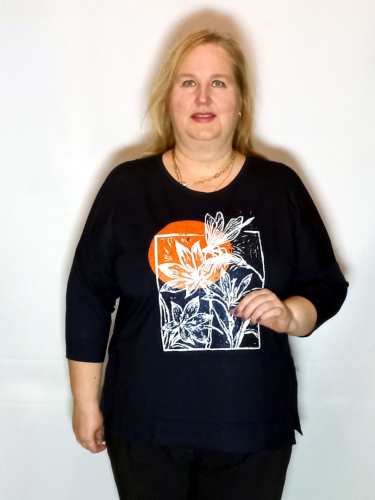 Блузон BL-8384 Темно-синий (Турция, разные производители) — размеры 2