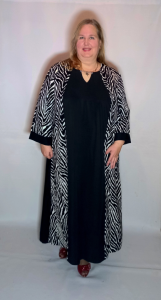 Платье "Антонина" черно-белый