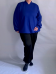 Джемпер синий/василек (Smart-Woman, Россия) — размеры 56-58, 64-66, 72-74, 76-78, 80-82