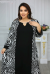 Платье "Антонина" черно-белый (Киргизия, разные фабрики) — размеры 72